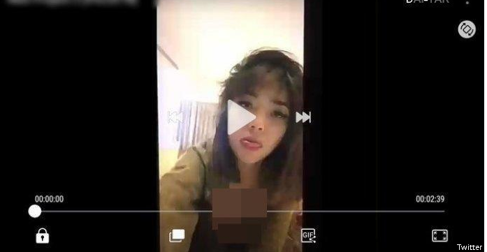 Tangkapan Layar video syur mirip Gisel (foto : ist)