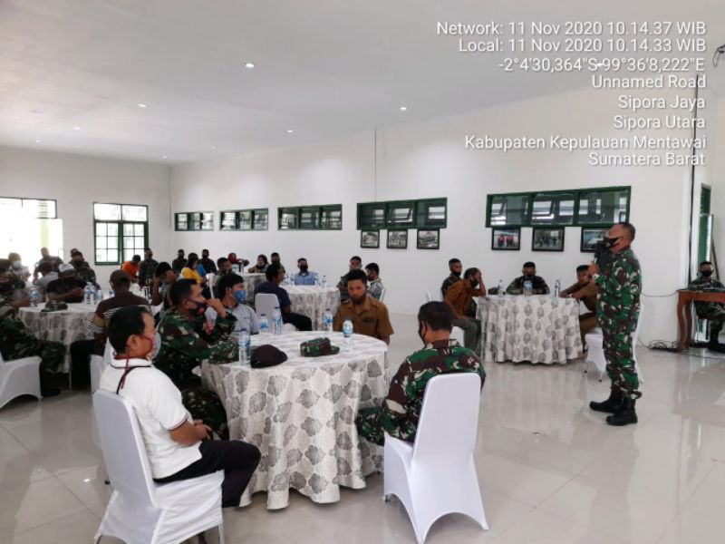 Cegah Bahaya Radikal dan Saparatis, Kodim 0319/Mentawai Gelar Pembinaan Komsos