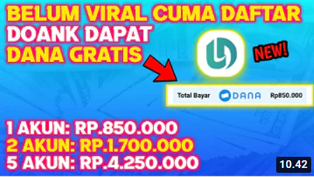 Gokil! Cuma Daftar Dapat Rp 4 Juta, Aplikasi Penghasil Uang Terlegit 2022, Bisa WD ke Akun DANA