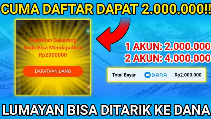 Aplikasi Penghasil Uang, Bonus Daftar Rp2 juta dan bisa Ditarik, Apk Baru Rilis Tg Glod.Foto Istimewa