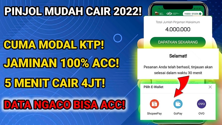 Pasti Cair Rp 4 Juta ke Dana, Aplikasi Pinjaman Online (Pinjol) Mudah Cair Hanya Modal KTP(Foto: OT YTV Finace/Klikkoran)