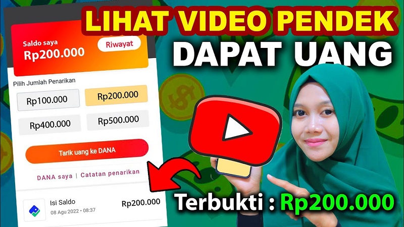 Aplikasi penghasil uang terbukti membayar 2022, (Foto: Youtube Suci Lestari)