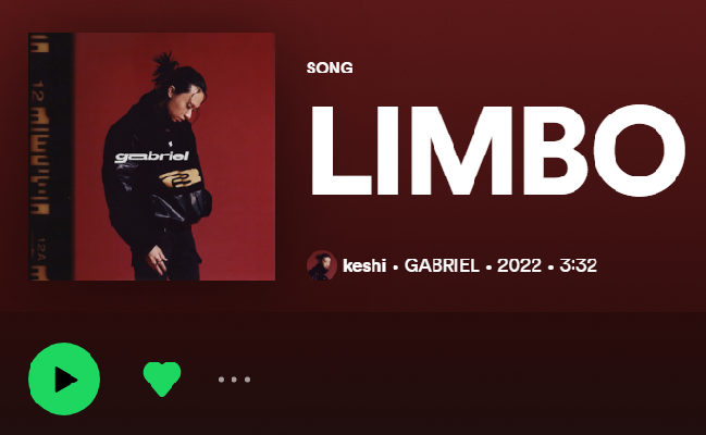 Makna Lirik Lagu 'LIMBO' by Keshi beserta Artinya dalam Bahasa Indonesia, Viral di TikTok! (Foto : Tangkap Layar Spotify)