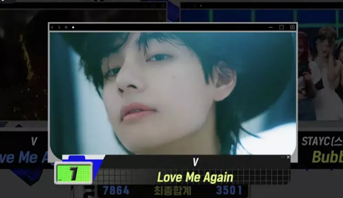 V BTS Meraih Kemenangan Pertama Untuk 'Love Me Again' di M Countdown 24 Agustus 2023 (Foto: Soompi)
