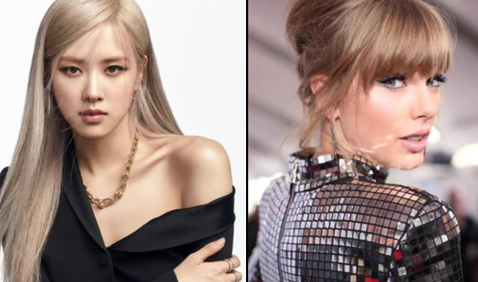 Rumor Kolaborasi Rose BLACKPINK dan Taylor Swift Ditepis Media Korea : Mereka Hanya Menghadiri Pesta (Foto: Twitter/@PopBase)