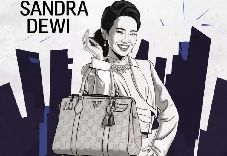 Ilustrasi Tas Branded Sandra Dewi yang Disita Kejagung (foto: Ideogram AI)