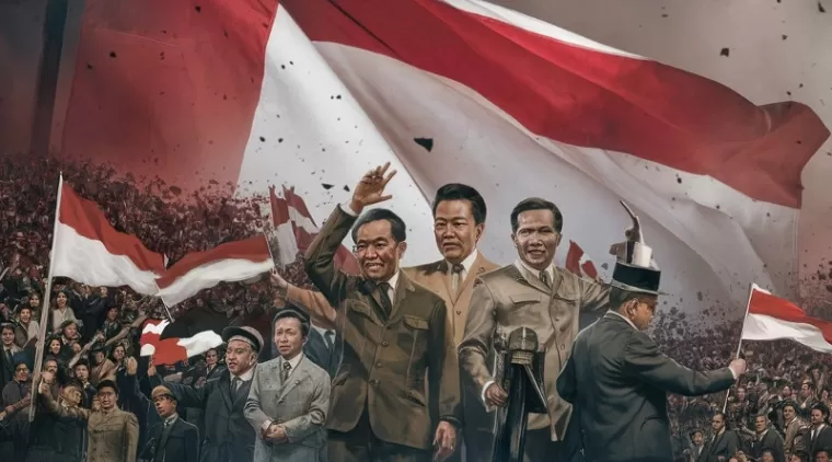 Ilustrasi kemerdekaan Indonesia (foto: Ideogram AI)