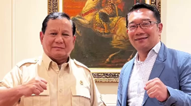 Ridwan Kamil dan Prabowo (foto: Instagram)