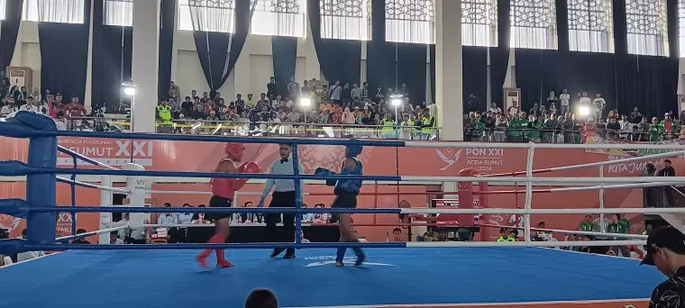 Laga Kemenangan Andika di Perempat Final Muaythai