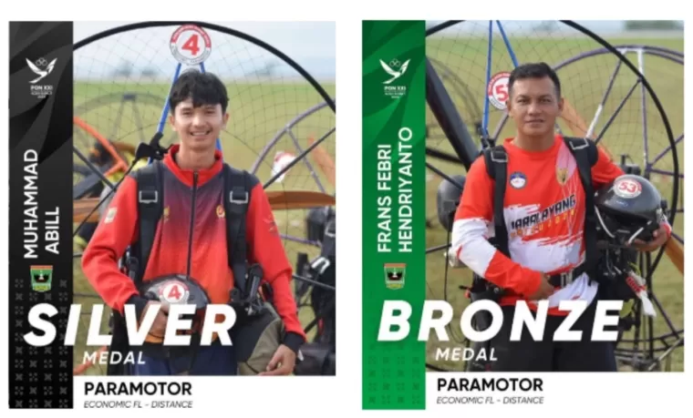 Peraih medali dari cabang paramotor