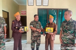 Kababinminvetcad Kodam I/ Bukit Barisan kunjungi kantor administrasi veteran dan cadangan 23 di Dumai. (Foto: Istimewa)