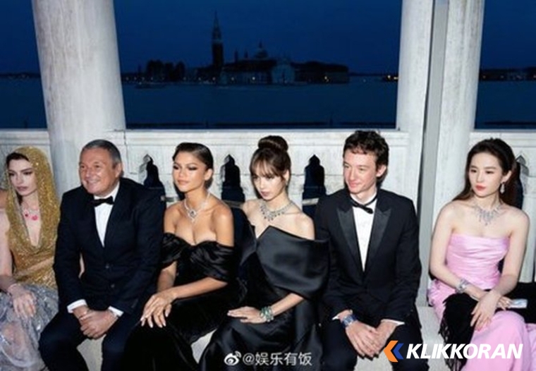 Lisa dan Frederic Arnault di Acara BVLGARI Mediterranea Event (foto: Weibo)