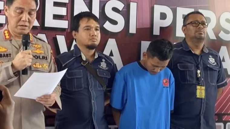 Konferensi pers kasus pembunuhan Vina dan Eky. (Foto; tvOneNews)