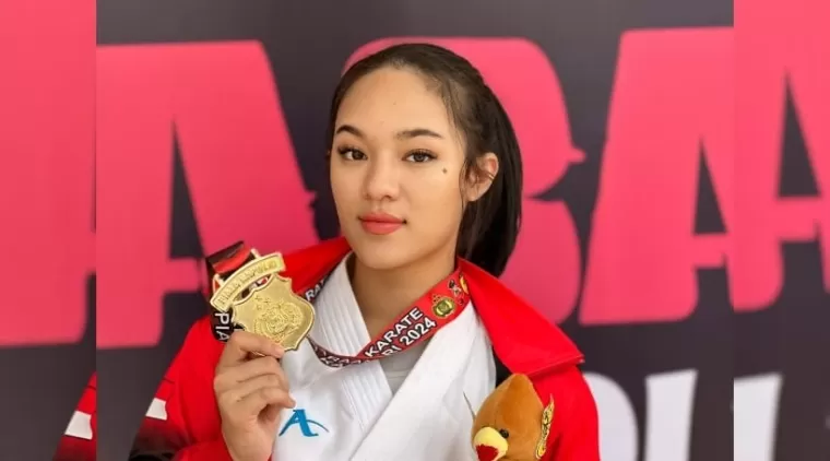 Bripda Jessica Sabet Juara 1 Karate pada Ajang Kapolri Cup 2024