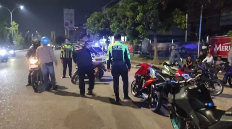 Satlantas Pekanbaru Amankan 22 Motor  Terindikasi Balap Liar