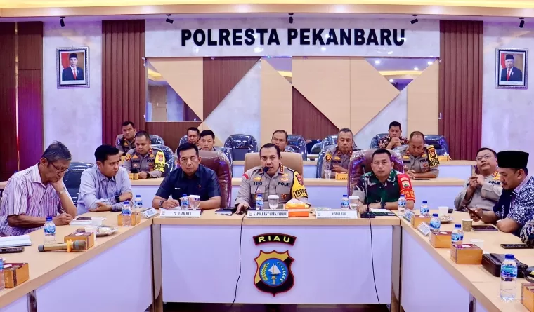 Menuju Pilkada Damai, Polresta Pekanbaru Bahas Strategi Pengamanan dan Kampanye