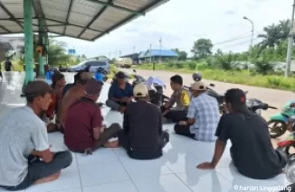 Polsek Bangko Pusako Edukasi Buruh Tentang Pentingnya Kamtibmas Jelang Pilkada