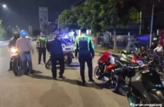 Satlantas Pekanbaru Amankan 22 Motor  Terindikasi Balap Liar