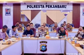 Menuju Pilkada Damai, Polresta Pekanbaru Bahas Strategi Pengamanan dan Kampanye