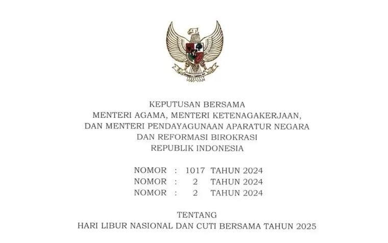 Catat Tanggalnya! Hari Libur Nasional dan Cuti Bersama Menanti di Tahun 2025