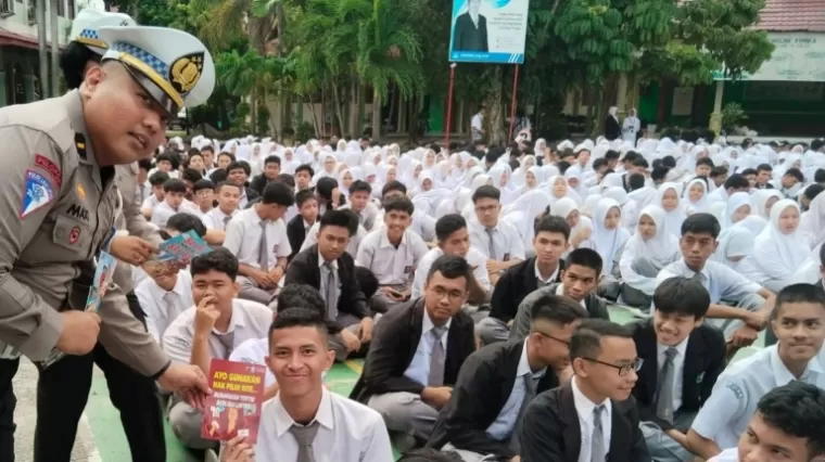 Sambut Pilkada Damai, Ditlantas Polda Riau Gaet Generasi Z Lewat Kampanye Keselamatan