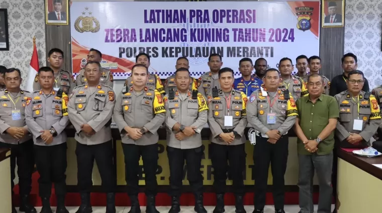 Ciptakan Lalu Lintas Tertib, Polres Meranti Gelar Latihan Pra Operasi Zebra LK 2024