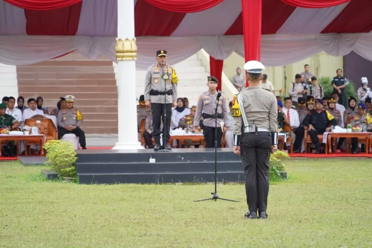 Wakapolda Pimpin Apel Operasi Zebra Lancang Kuning 2024, Turunkan 963 Personel