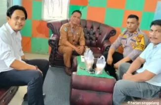 Kapolsek Bangko Pusako Tinjau Langsung Penanganan DBD di Puskesmas