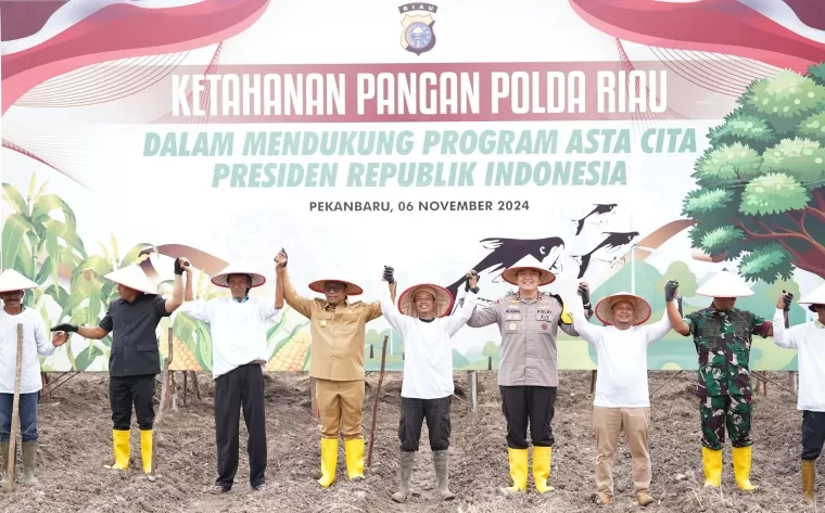 Dukung Program Presiden, Polda Riau Dorong Kesejahteraan Masyarakat Melalui Pertanian dan Perikanan