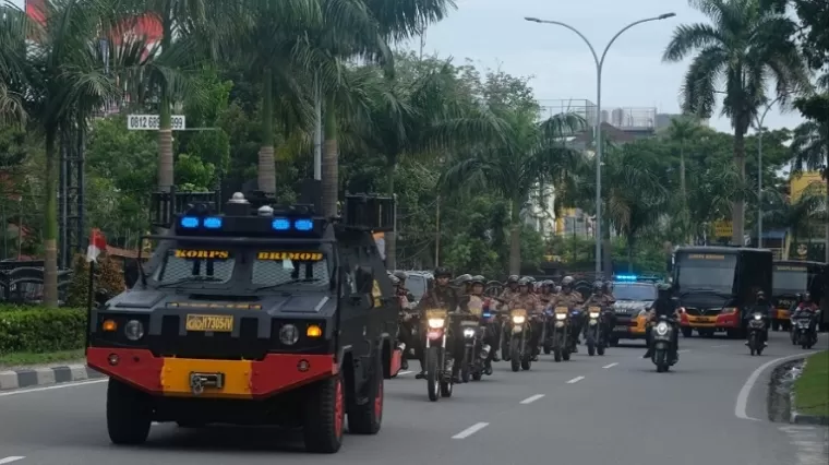 Operasi Skala Besar BKO Polda Riau, Pastikan Keamanan Pasca Pemungutan Suara