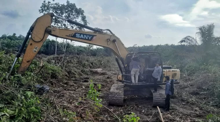 Perambah Hutan Lindung Ditangkap Ditreskrimsus Polda Riau di Kampar