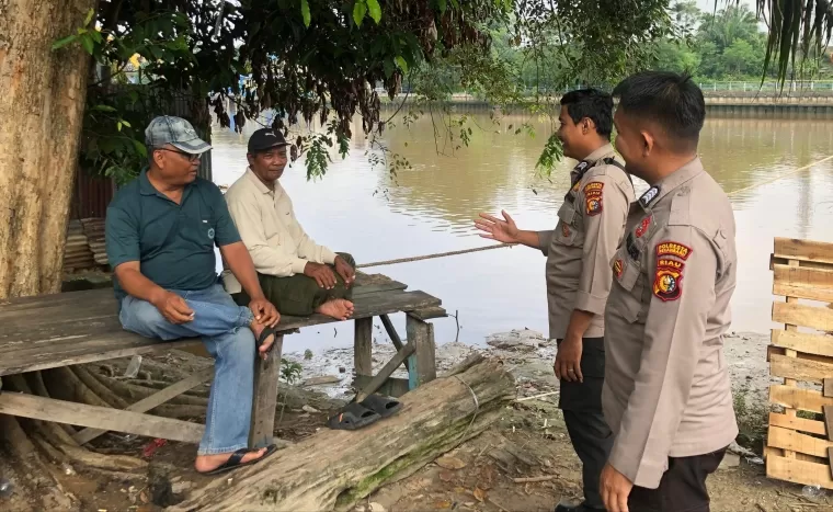 Dari Tepian Sungai Siak, Polresta Pekanbaru Gaungkan Pesan Damai Pilkada