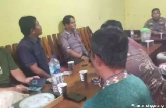 Datangi Pos Polisi Bangko Jaya, Begini Pesan Damai Kapolsek Iptu Awi Ruben