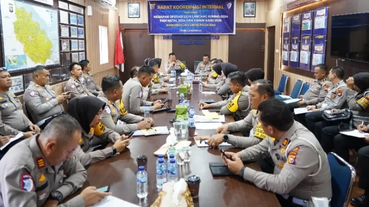 Jelang Nataru 2024-2025, Ditlantas Polda Riau Matangkan Persiapan Operasi Lilin Lancang Kuning