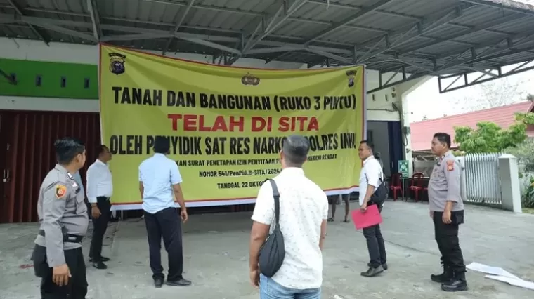 Polres Inhu Bongkar TPPU Narkotika, 5 Ruko Mewah Mak Gadih Disita