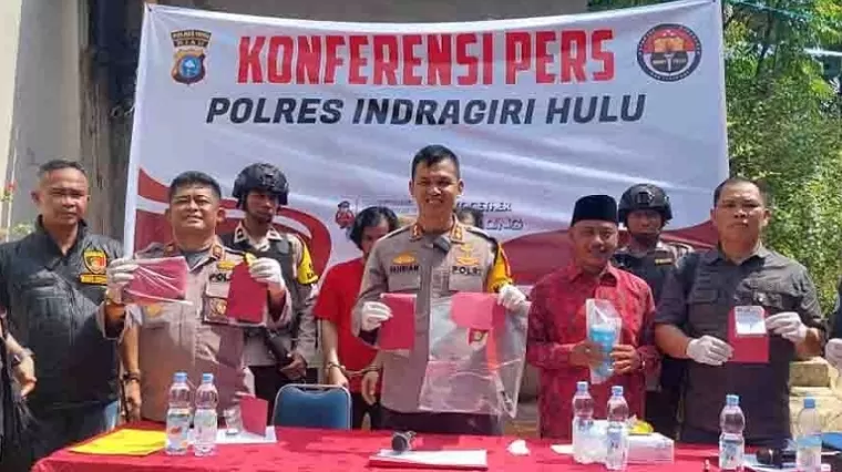 Terkenal licin, Polres Inhu Tangkap Target Operasi Jaringan Narkoba Lintas Provinsi