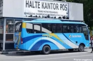 Pengemudi Bus Trans Metro Pekanbaru ditahan Polisi Usai Tabrak Pelajar Hingga Tewas