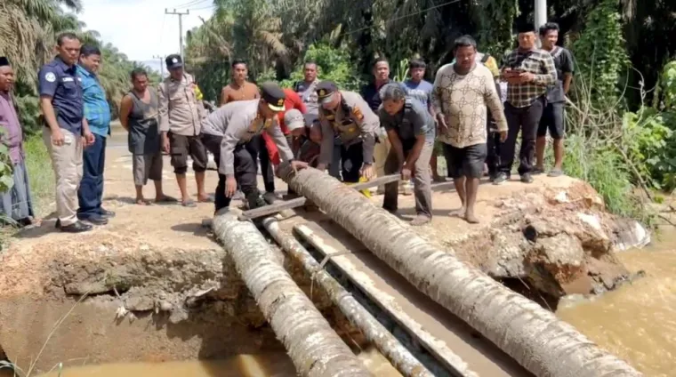 Jembatan Horas Putus, Lalu Lintas Ujung Batu -- Pasir Pengaraian Dialihkan