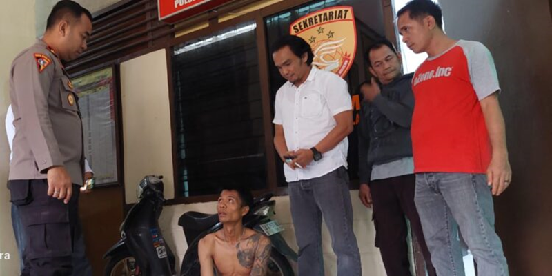 Curi Motor Milik Adik Sendiri, Pria di Padang Diringkus Polisi. (Foto: Dok istimewa)