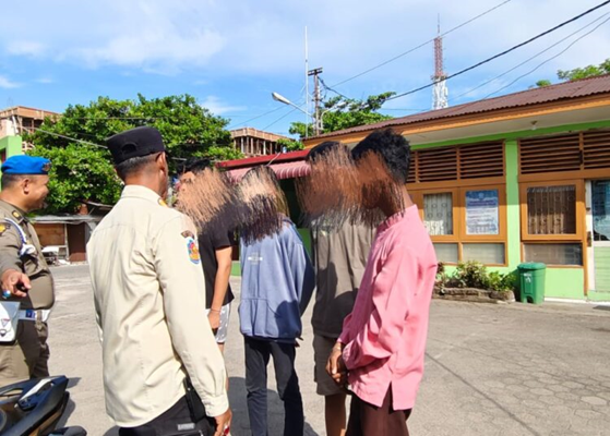 Sejumlah Pelajar di Padang Kembali Diciduk Petugas karena Bolos Sekolah. (Foto: Dok istimewa)