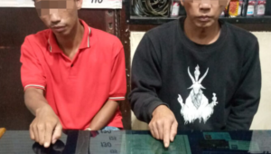 Dua orang tersangka narkoba diamankan polisi. (Foto: Dok istimewa)