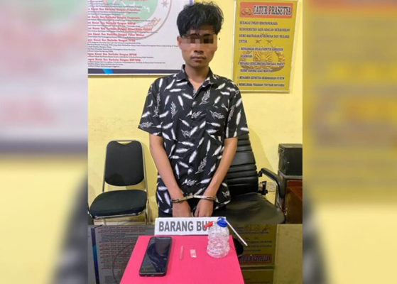 Seorang Pria di Pesisir Selatan Diamankan Polisi. (Foto: Dok istimewa)