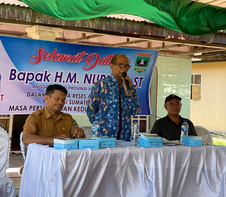 Foto HM Nurnas, Wadah Aspirasi Petani, Reses di Lubuk Alung, Sumbar