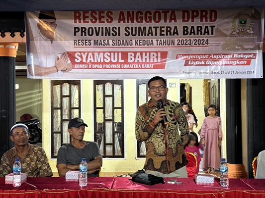 Foto Syamsul Bahri Responsif Terhadap Aspirasi Masyarakat dalam Reses di Pasaman