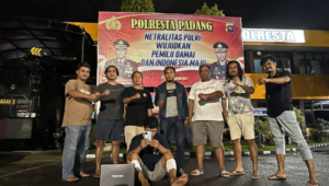 Seorang Pria Pelaku pencurian di Padang Diringkus Polisi. (Foto: Dok istimewa)