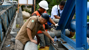 Foto Pembaruan Jembatan Pipa Air, Upaya Perumda AM Kota Padang dalam Meningkatkan Pelayanan