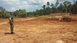 Lokasi Pembangunan Lapangan Olahraga Jogging Track Mentawai Ditinjau Dandim 0319/Mentawai