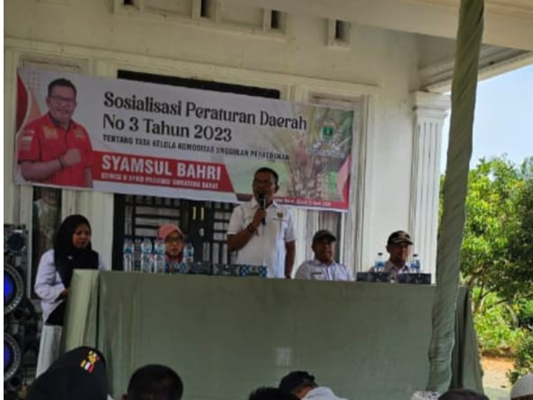 Foto Perda Nomor 3 Tahun 2023 disosialisasikan di Pasaman Barat oleh Syamsul Bahri, Anggota DPRD Sumbar