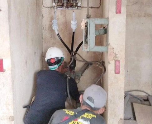 Foto Perumda AM Padang Ujicoba Kabel Daya TM 6 KV IPA Gunung Pangilun