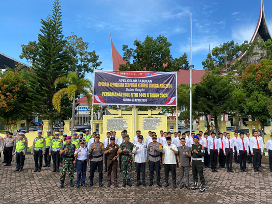 Foto Polres Pessel Gelar Apel Gelar Pasukan Operasi Kepolisian Terpusar Ketupat Singgalang 2024